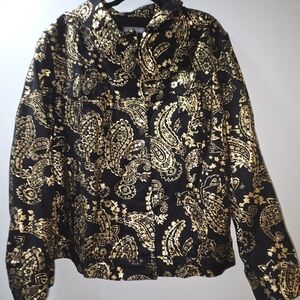 Black and Gold Paisley Jacket